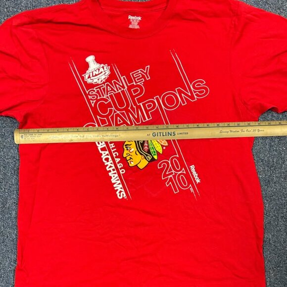 2010 Stanley Cup Champs Chicago Blackhawks Front and Back Hit Sz 2XL - Picture 4 of 8